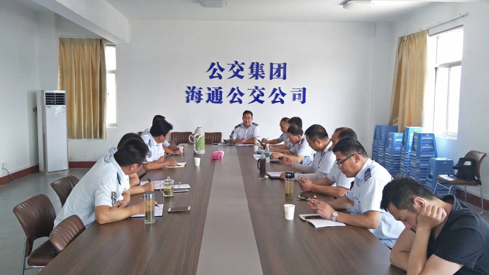 公交集團(tuán)海通公交公司召開機(jī)務(wù)例會